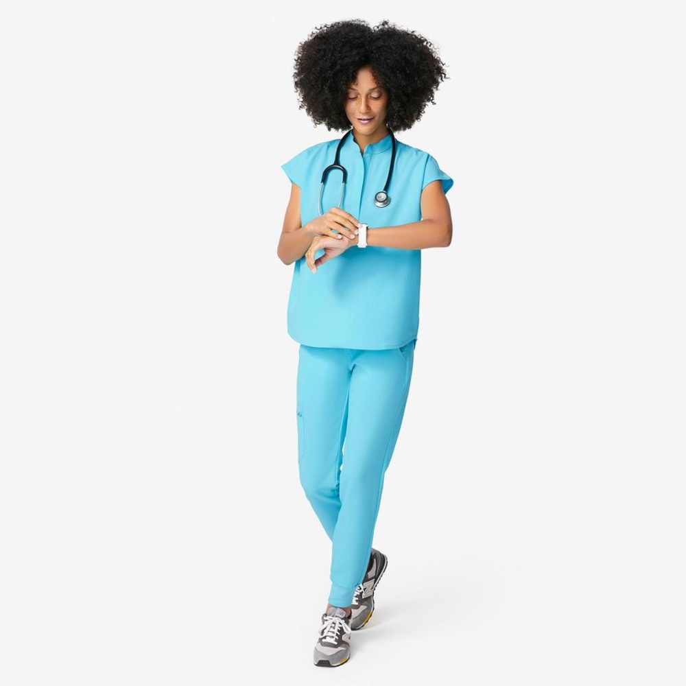 Figs Neon Blue Set (M/MP) - Picture 2 of 10